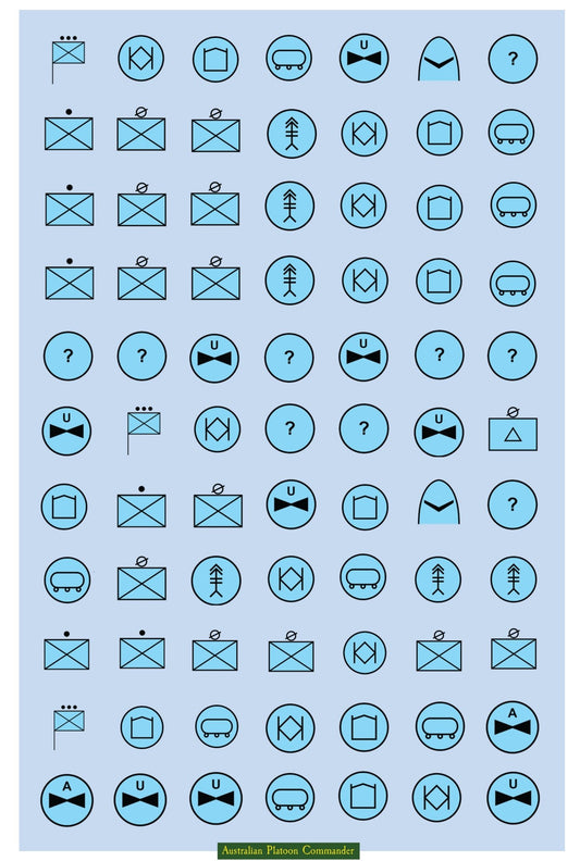 Australian Platoon Commander Chit Set - Battlefield Accessories