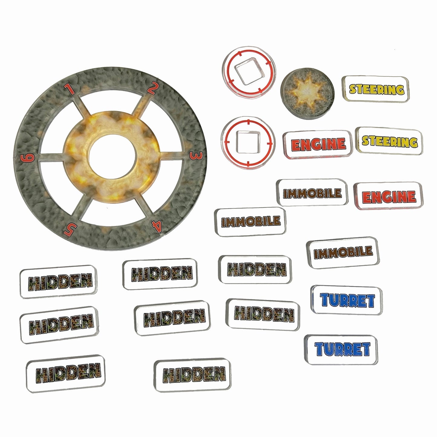 Bolt Action v3 Tokens and Template - (TTR) - Battlefield Accessories